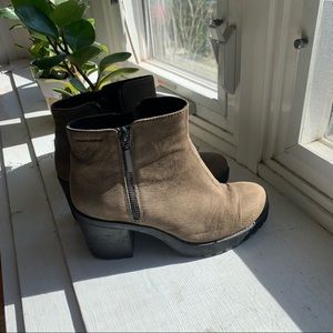 High heel booties